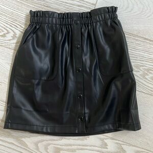 Mango girls size 13/14 faux leather skirt.
